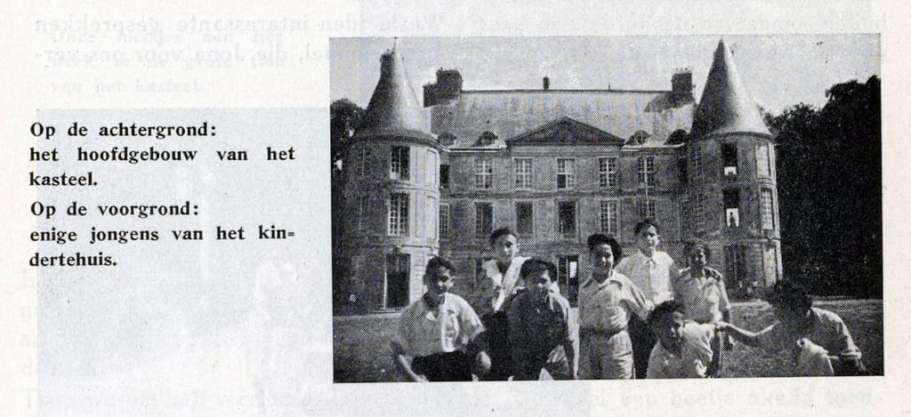 Het kasteel waarin de school gevestigd was. In: Hasjalsjelet, jrg. 4, nr. 7-8, 1950