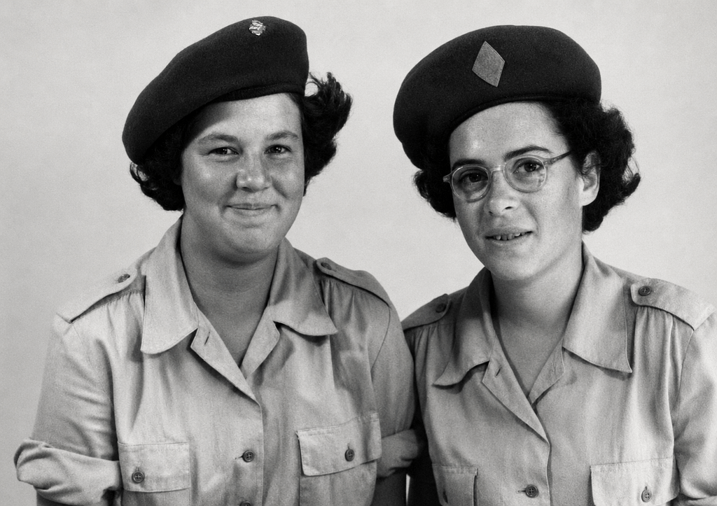Gila in het Allenby Camp in het zuiden van Jeruzalem, 23 augustus 1951. Het kamp, destijds basis nr. 920 van het Nahal-korps, diende als opleidingskamp voor rekruten. Hier volgde Gila haar militaire basistraining.