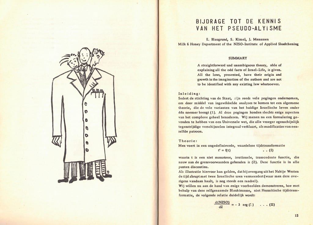 Bijdrage van Sol aan het jaarboek van de NZSO, 1956