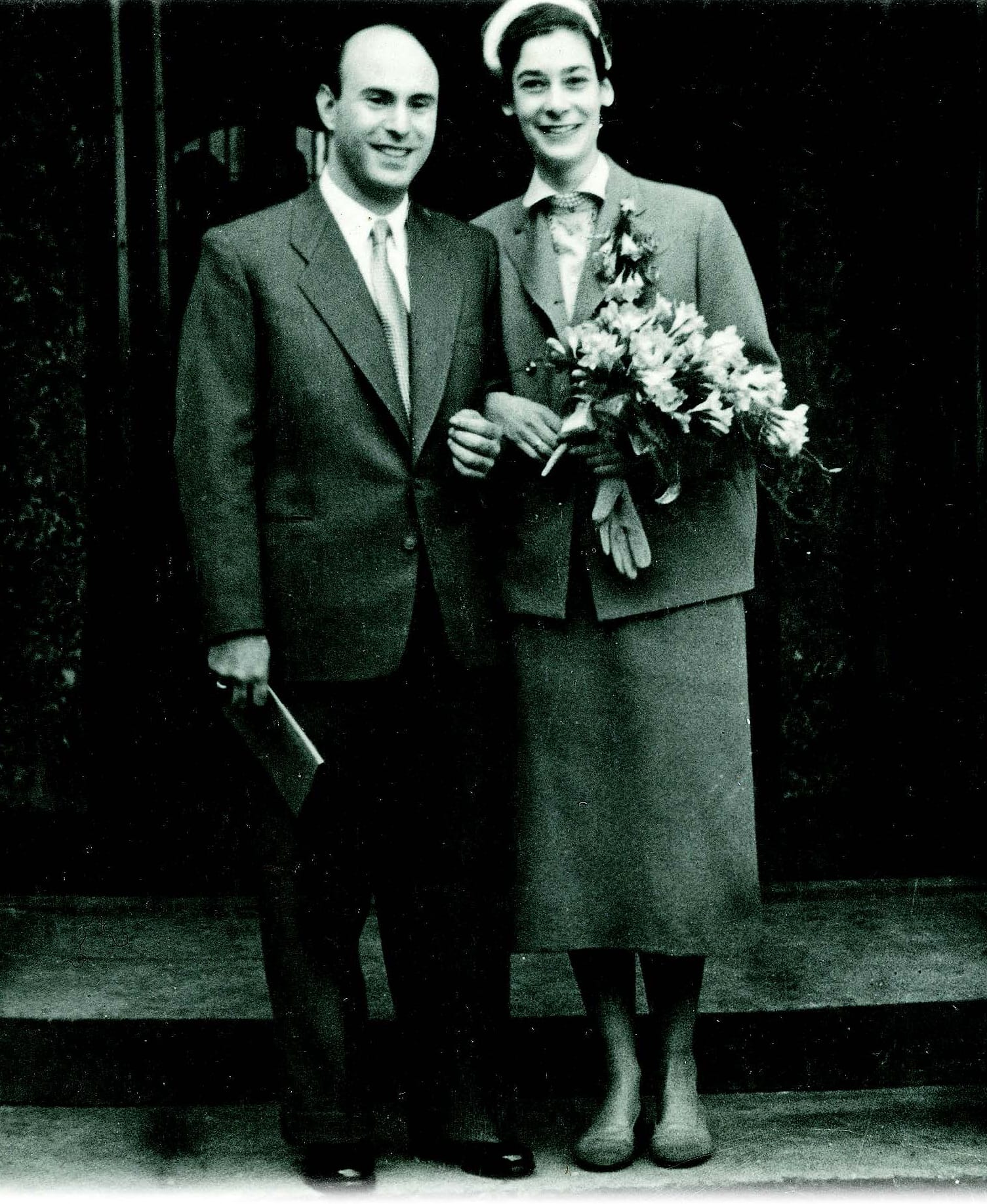 Hugo en Elma, getrouwd in 1953