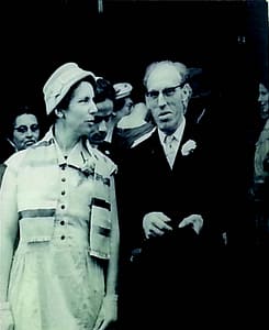 Tante Hil Lutgendorff-van Scheltinga enoom Johannes Lutgendorff, 7 augustus 1957
