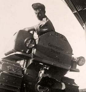 Ed aan het werk in kibboets Dovrat