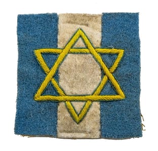 Mouwembleem van de Joodse Brigade. (Collectie Joods Historisch Museum)