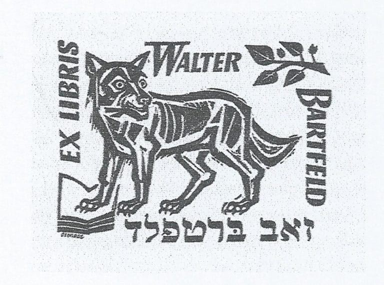 ex libris Walter Bartfeld