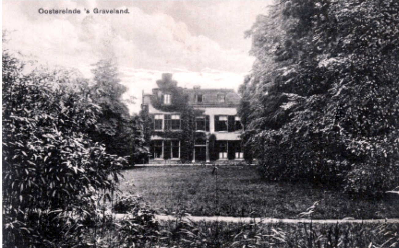 Buitenplaats “Oostereind”, Leeuwenlaan nr.12 waar de hachsjara gevestigd was